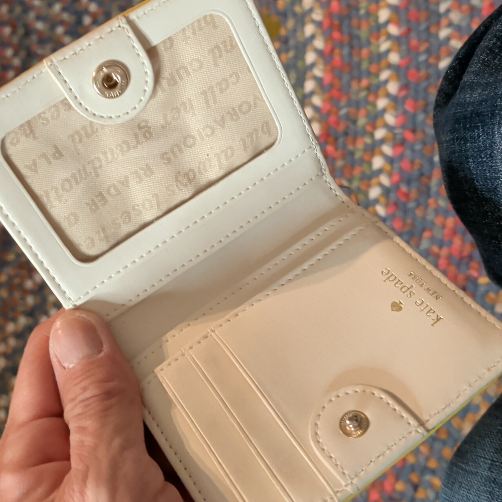 Kate Spade Lemon Square-Pattern Wallet - Picture 3 of 4